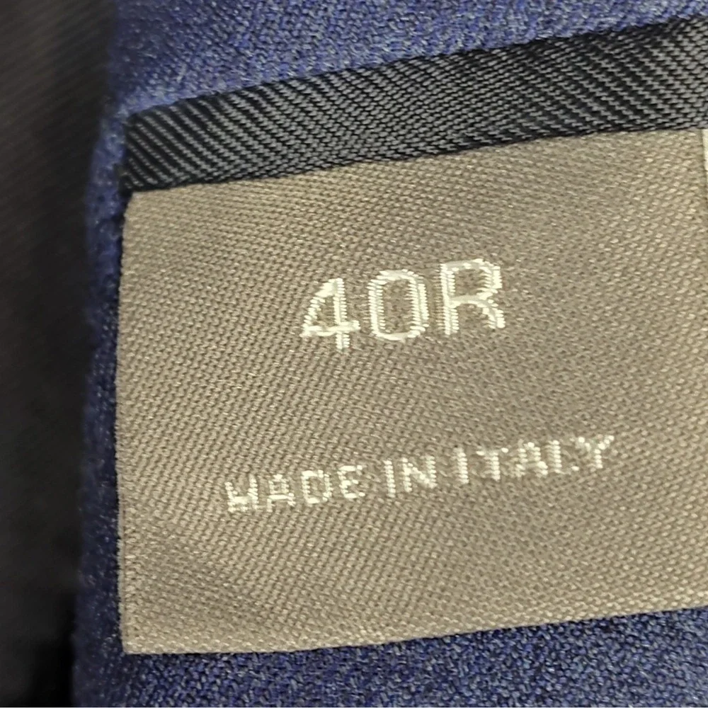 Daniel Cremieux Signature Loro Piana Super 170s Wool Silk 40R Blazer Italy Blue
